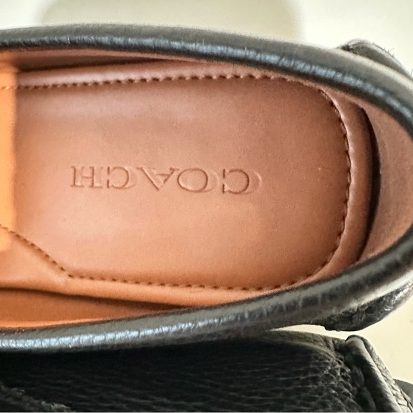 Coach Crosby Turnlock Driver Black Pebbled Leather Shoe Women's Size 9.5B G2672 - Picture 7 of 14